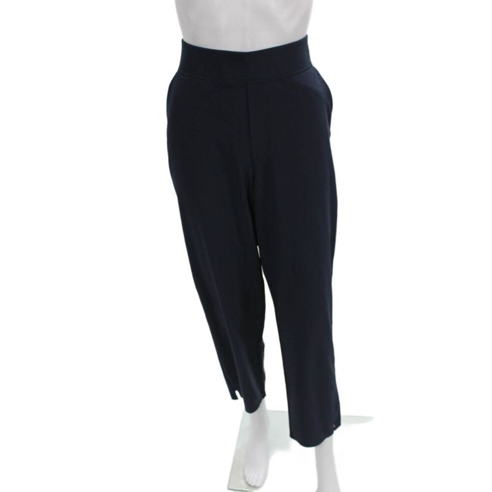 Athleta Womens Cropped Blue Polyester Pants Pull On Size 12